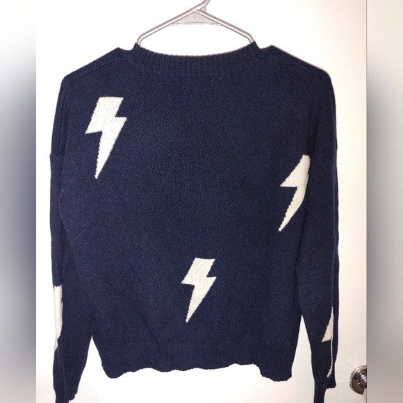 Rails Presley Wool & Cashmere Navy,White Lightning Bokt Sweater Sz.XS - Picture 6 of 9